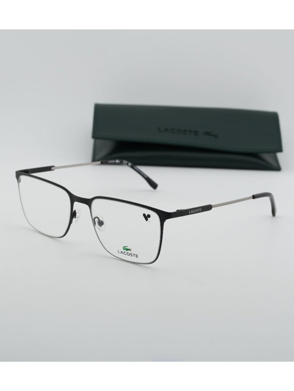 Lacoste L2287 N 002 Rectangle Eyeglasses 55mm - Black